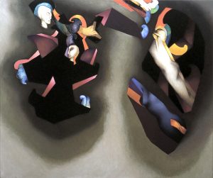 Mario Toral / Rostro con desnudos / 77 x 56 cm